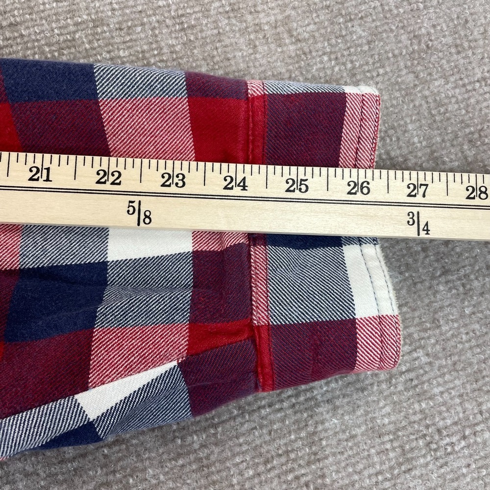 L.L. Bean Fleece-Lined Flannel Shirt Mens XL Multicolor Plaid Traditional Fit - Picture 14 of 15